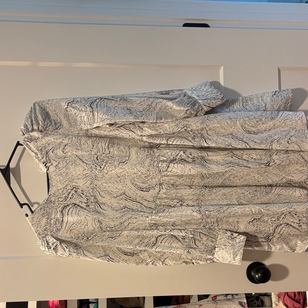 TCEC Black and White Patterned Dress